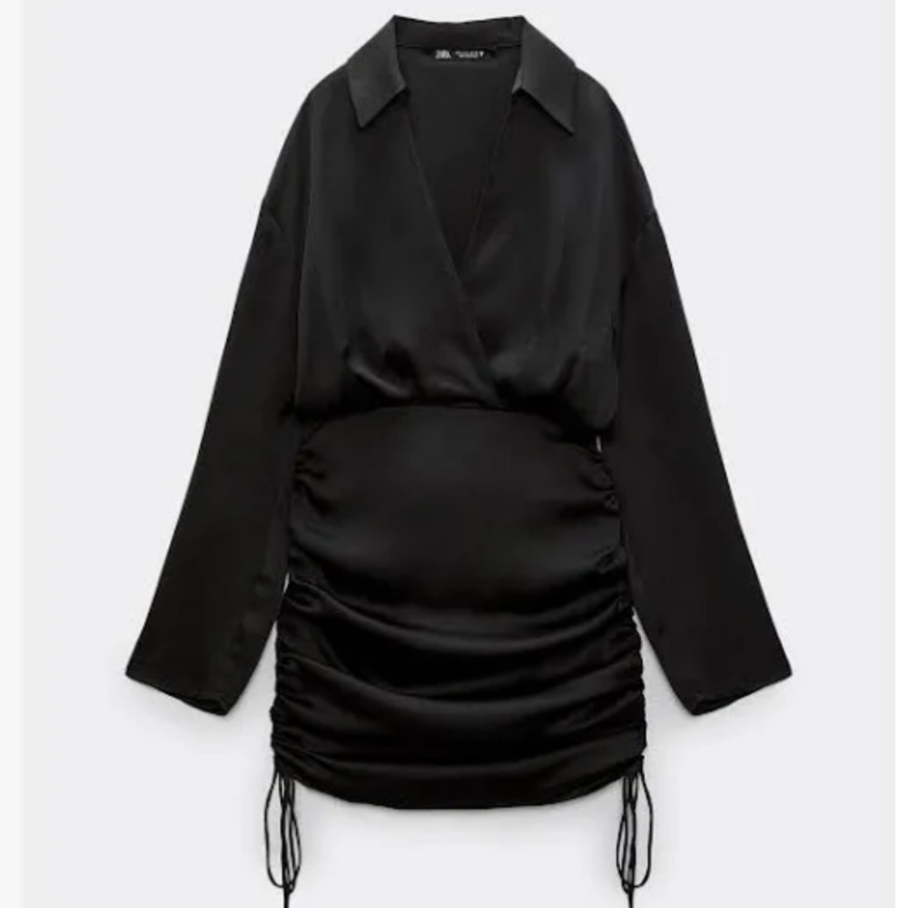 Zara satin effect mini dress size small. Worn once